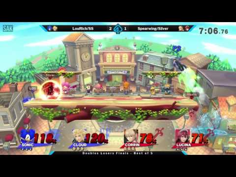 Gambit: Street Fight Doubles Losers Finals - LouRich/SS (Blue) vs Spearwing/Silver (Red)