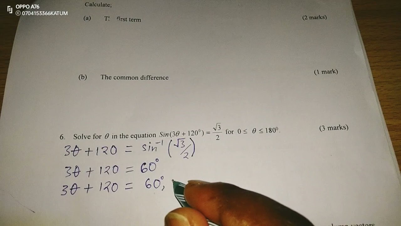 TRIGONOMETRY 2: TRIGONOMETRIC EQUATIONS