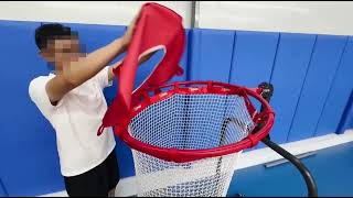 VSSAL Volleyball Setter Trainer Net with Adjustable Height and Angle for Indoor 