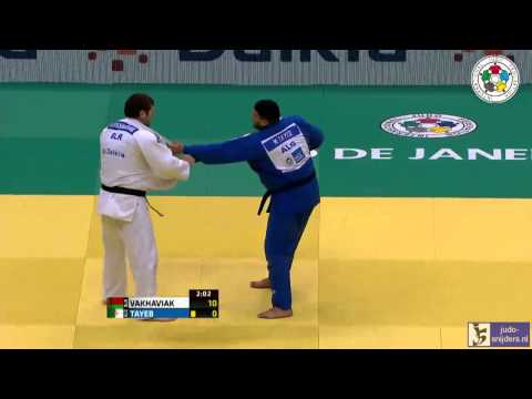 Judo 2013 World Championships Rio de Janeiro: Vakhiaviak (BLR) - Tayeb (ALG) [+100kg]