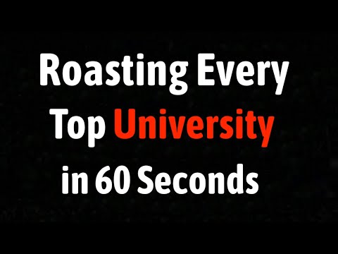 Guy Roasts Every Top University In The United States In One Minute