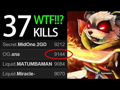 ANA Playing Like Miracle WTF!!? 37 Kills Ember Spirit Top MMR Dota Player