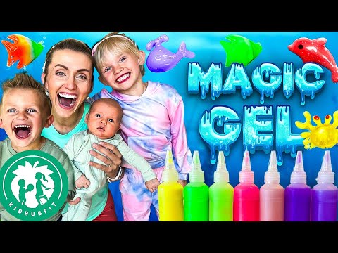 Kids Magic Water Elf! STEM Gel Activity! Educational Video! Science & Animal Exercise for Children - Kingdom Kids Zone, Little Learners - Happy Hubbard’s - Educational Videos for Kids