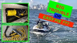 Sea-Doo Jet Ski ANCHOR ROPE and chain TROUBLE for Fish Pro impeller - Miami, FL - Ep 8