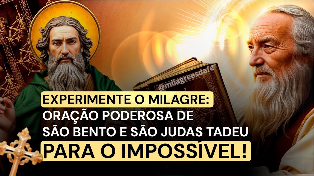 🙏Experimente o Milagre: Oração Poderosa de São Bento e São Judas Tadeu para o Impossível!