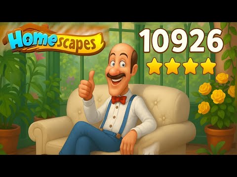 HOMESCAPES LEVEL 10926 COMPLETED WITH 42 STARS – AUSTIN’S GREENHOUSE UPGRADE!