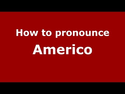 How to pronounce Americo (Spanish/Argentina) - PronounceNames.com