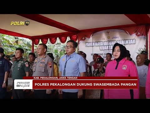 PRESISI UPDATE: POLRES PEKALONGAN PANEN RAYA JAGUNG SERENTAK DUKUNG SWASEMBADA PANGAN 10/06/25 08.00