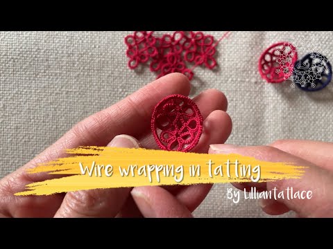 Tatting onto a paperclip Very Simple Great for beginners