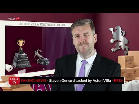 Steven Gerrard Sacked by Aston Villa