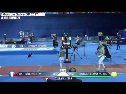 FE F S Individual Moscow RUS Grand Prix 2017 T16 02 red BAKASTOVA UKR vs BRUNET FRA