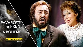 Luciano Pavarotti: "Che gelida manina" &amp; Mirella Freni: "Si, mi chiamano Mimi" (La Boheme, 1989)
