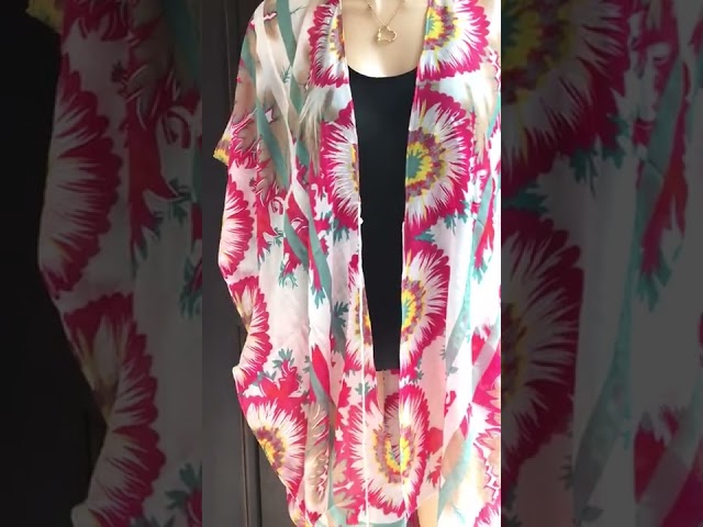 Vídeo relacionado con Lazz1on Caftan Vestido Largo de Playa Mujer Verano Traje de Baño Bohemio Floral Maxi Túnica Pareo Bikini Cover Up