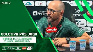 Coletiva pós jogo - Moisés Egert - MFC 2 x 3 Brusque - Série C - 3ª Rodada