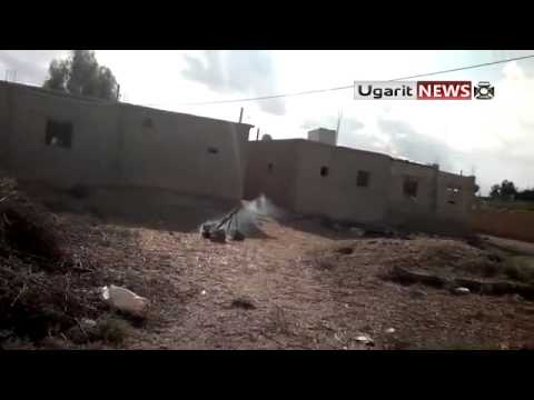 استهداف مطار دير الزور العسكري بصاروخ محلي الصنع من قبل لواء بشائر النصر