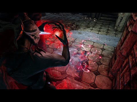 Lord Harkon vs Nightstalker Vampire | Skyrim