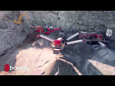 Borataş Crushing &amp; Screening | Tracked Impact Crusher &amp; Inclined Screen | Wheeled Hammer Crusher