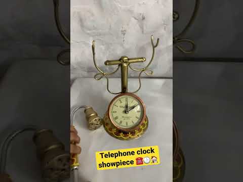 Retro Telephone Model Clock Showpiece