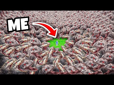 Ark 100 Days, But Every Creature is an Indominus Rex