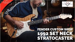 Video thumbnail for Fender Custom Shop Set Neck Stratocaster 1992 by Casino Guitars