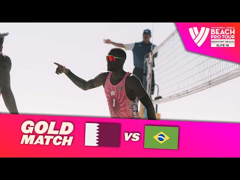 Cherif/Ahmed vs. Evandro/Arthur - Gold Match Highlights | Newport Beach 2025 #BeachProTour