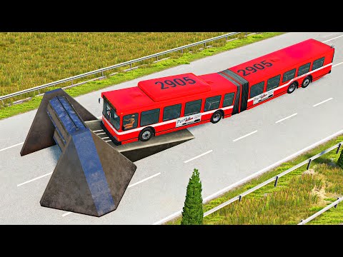 Cars VS Spinning Roller 🚗⚙️🚌 BeamNG.Drive