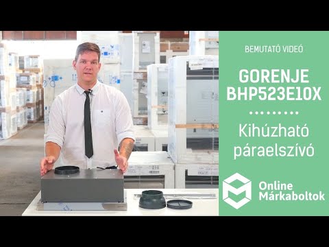 Gartraukis Gorenje | Gaubtas | BHP523E10X | Teleskopinis | C energijos vartojimo efektyvumo klasė | Plotis 50 cm | 322 m³/h | Mechaninis valdymas | LED | Nerūdijantis plienas video