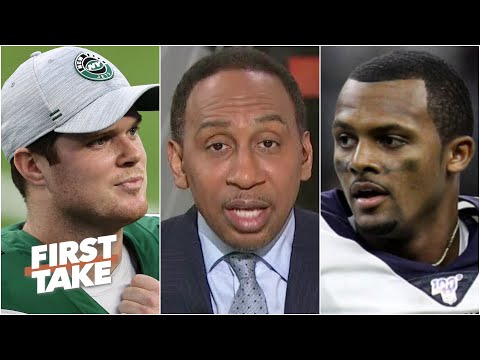 用德克薩斯人的選秀權和薩姆-達諾德來換取德肖恩-沃森!- 斯蒂芬-A.到噴氣機隊｜第一反應 (Offer the Texans picks AND Sam Darnold for Deshaun Watson! - Stephen A. to the Jets | First Take)