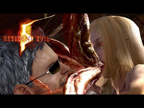 Resident Evil 5 Gameplay: The first Cephalo (Type 2 Plaga)