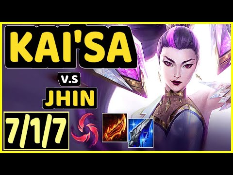 SHORTHOP (KAI'SA) vs JHIN - 7/1/7 KDA BOTTOM ADC GAMEPLAY - NA Ranked GRANDMASTER