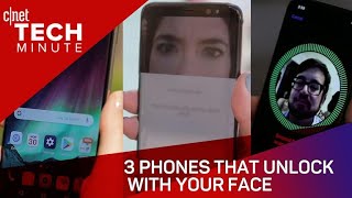 3 phones that unlock with your face (Tech Minute)