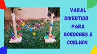 Vídeo de Varal Divertido para roedores e coelhos Little Dreams