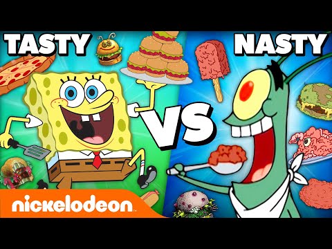, title : 'Krusty Krab vs. Chum Bucket: Whose Food Is Tastier? 🍔 | SpongeBob | Nickelodeon Cartoon Universe'