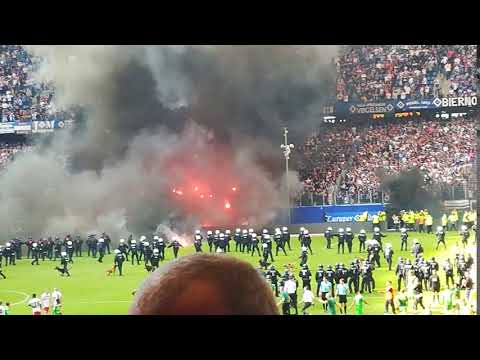 Hamburger SV - Borussia Mönchengladbach Pyro-Krawalle & Spielunterbrechung 12.05.2018 Ultras Teil 3
