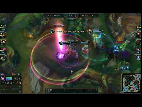 Sneaky Neeko with a powerbomb over the wall for a triple