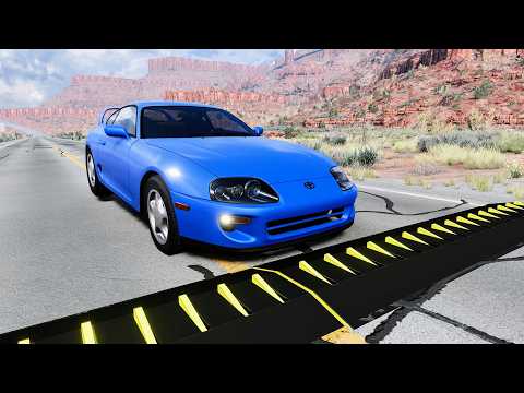 Massive Spike Strip Pileup Car Crashes #156 – BeamNG Drive | CrashBoomPunk