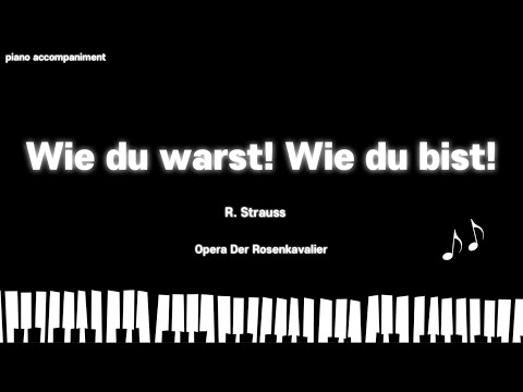 Wie du warst! Wie du bist!_R. Strauss_Der Rosenkavalier (piano accompaniment)