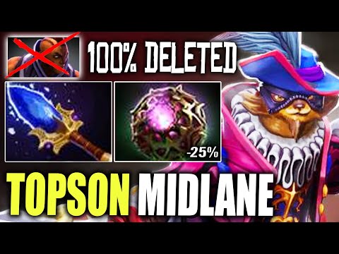 Topson Pangolier Deleted Anti-Mage 100IQ Dota 2 Mid Pro Gameplay Max Build Guide