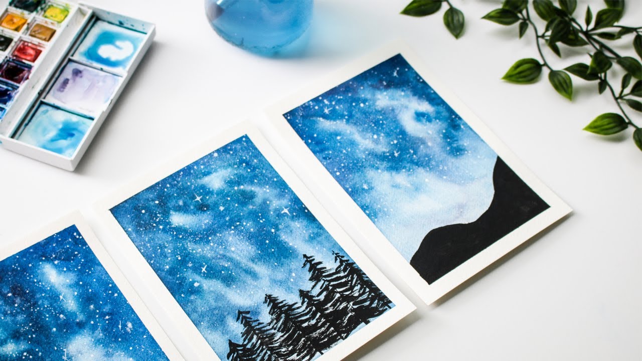 TUTORIAL ACQUERELLI | Dipingo una galassia