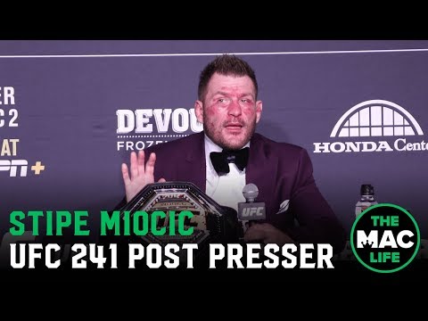 UFC 241 Post-Fight Press Conference: Stipe Miocic