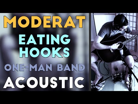 Moderat - Eating Hooks (*1xN* one-man band acoustic cover, guitar & cajon simultaneously)