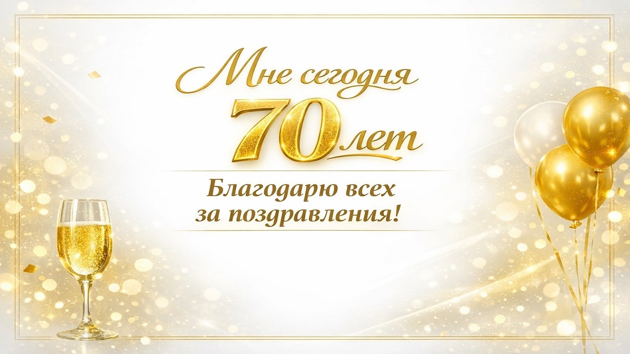 70 лет сегодня - мальчик подрос