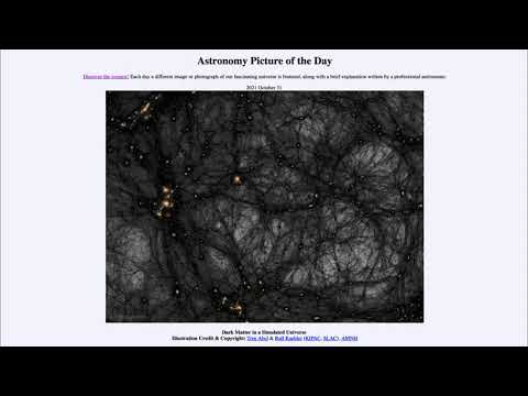 2021 October 31 - Dark Matter in a Simulated Universe