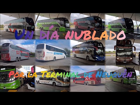 Un día nublado por la Terminal de Neuquén