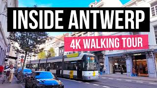🇧🇪 Antwerp, Belgium Walking Tour 4K | Groenplaats, Old Town & Historic Shopping 