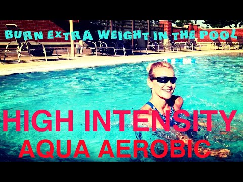 High Intensity Aqua Aerobic Workout part 1: Effective way to lose extra pounds fast!
