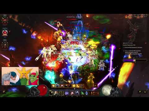 Diablo 3 - 2.6.7 -Gr 148 Season- 3 Player Crusader, Barb and Monk