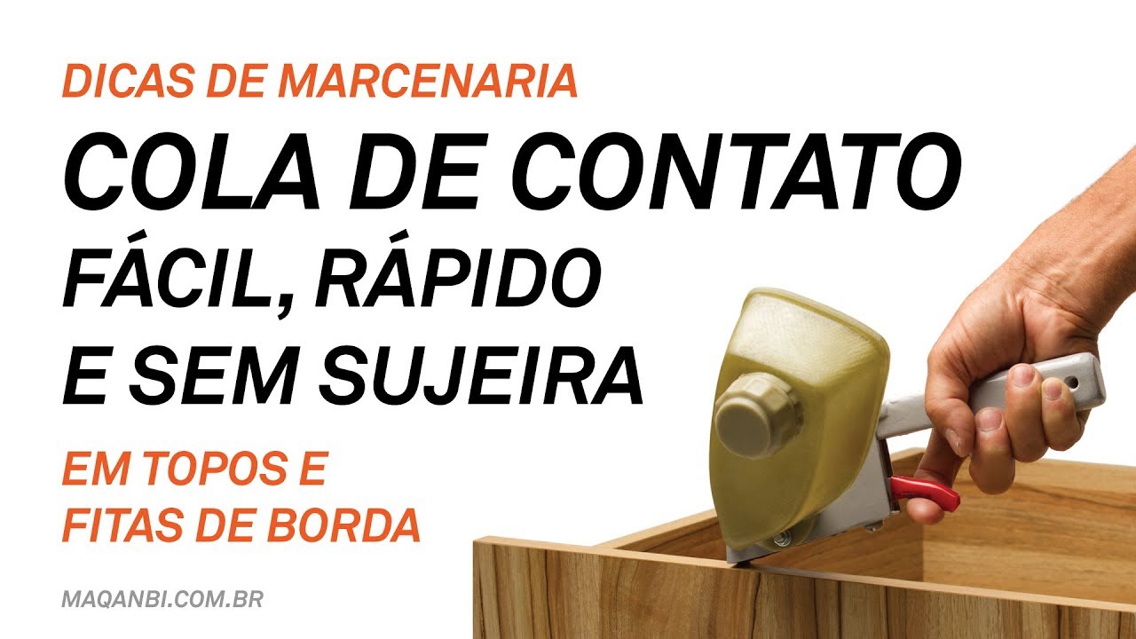 Watch Now Coladeira Portátil Manual fitas de borda + topos de MDF usando cola de contato Marcenaria Maqanbi Coladeira Portátil Manual fitas de borda + topos de MDF usando cola de contato Marcenaria Maqanbi