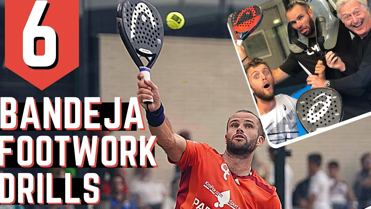 Bandeja footwork drills to improve acceleration, balance, and recovery.