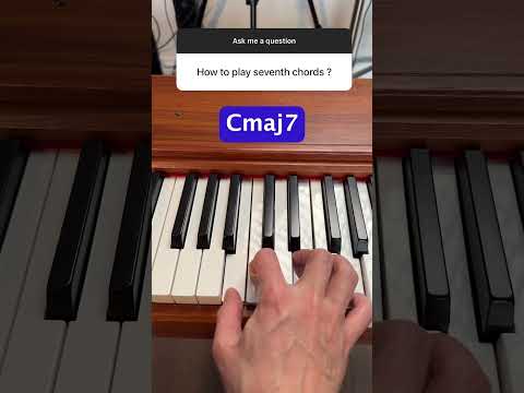 How to play "Maj7" and "7" chords 🔥 🎹